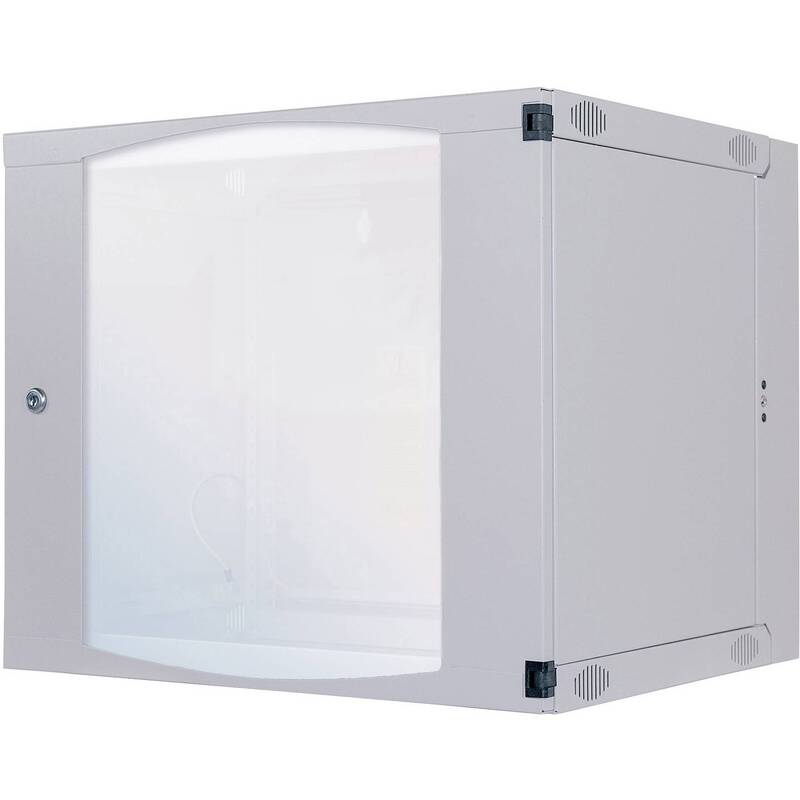 [neuwertig] B-ware Intellinet 19 Zoll Wandgehäuse Rack Lichtgrau 6 He 540x327x450mm Sicherheitsglas