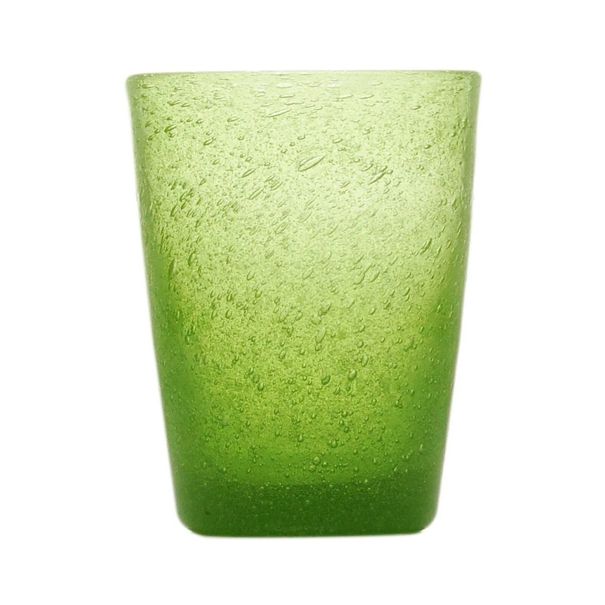 Tumbler Aus Grünem Limettenglas, 7,8 Cm Durchmesser, 10 Cm Hoch, 0,25 L