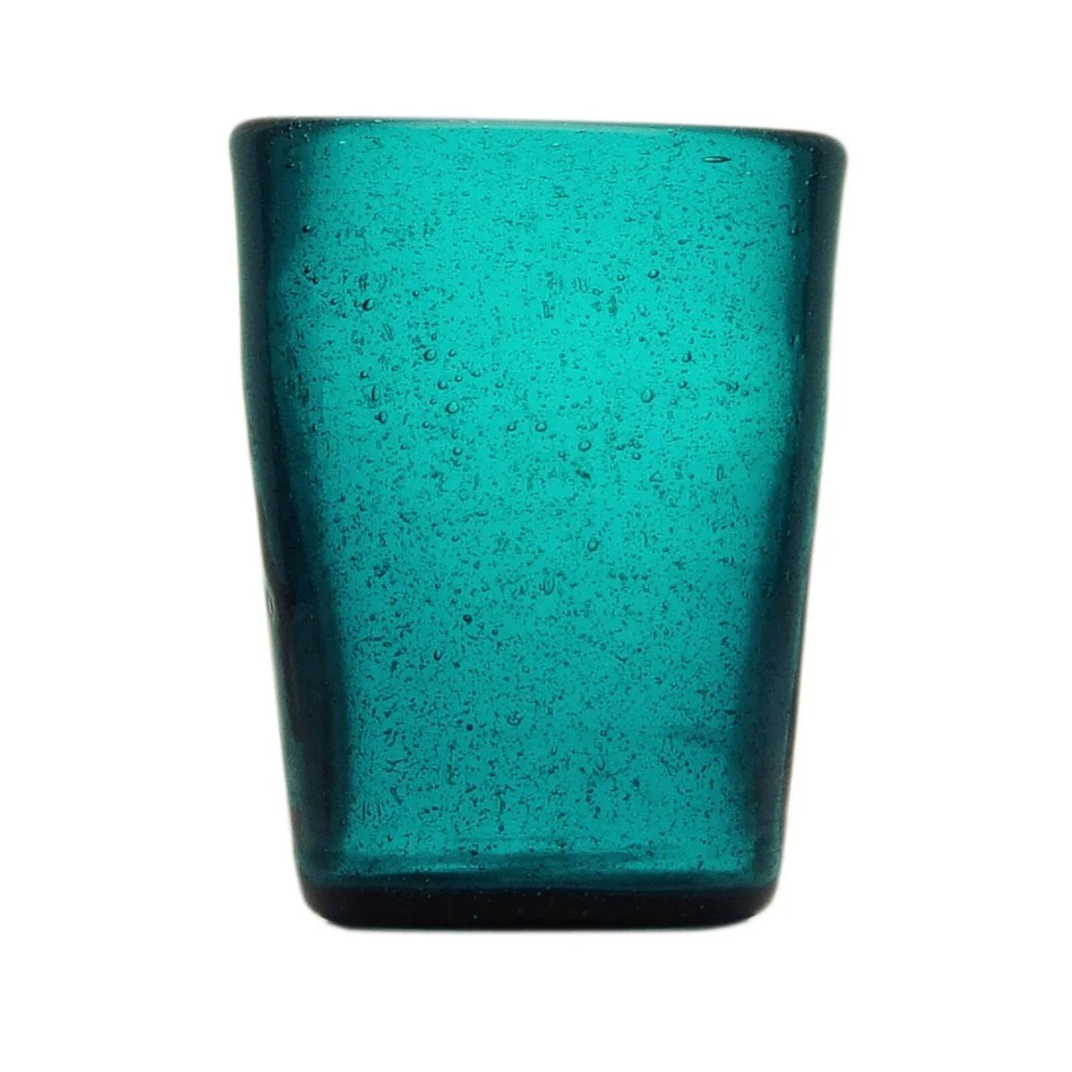 Blautöniger Tumbler Aus Handgefertigtem Glas, 7,8 Cm Durchmesser, 10 Cm Hoch, 0,25 L