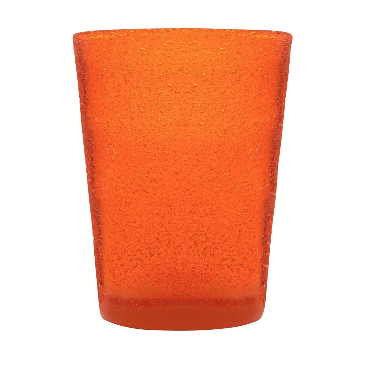 Oranger Tumbler Aus Handgefertigtem Glas 7,8 Cm X 10 Cm 0,25 L