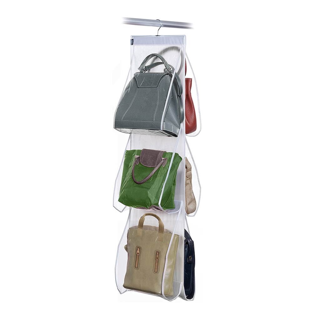 Transparenter Taschenhalter 6 Fächer 36x2x120 H Cm Domopak