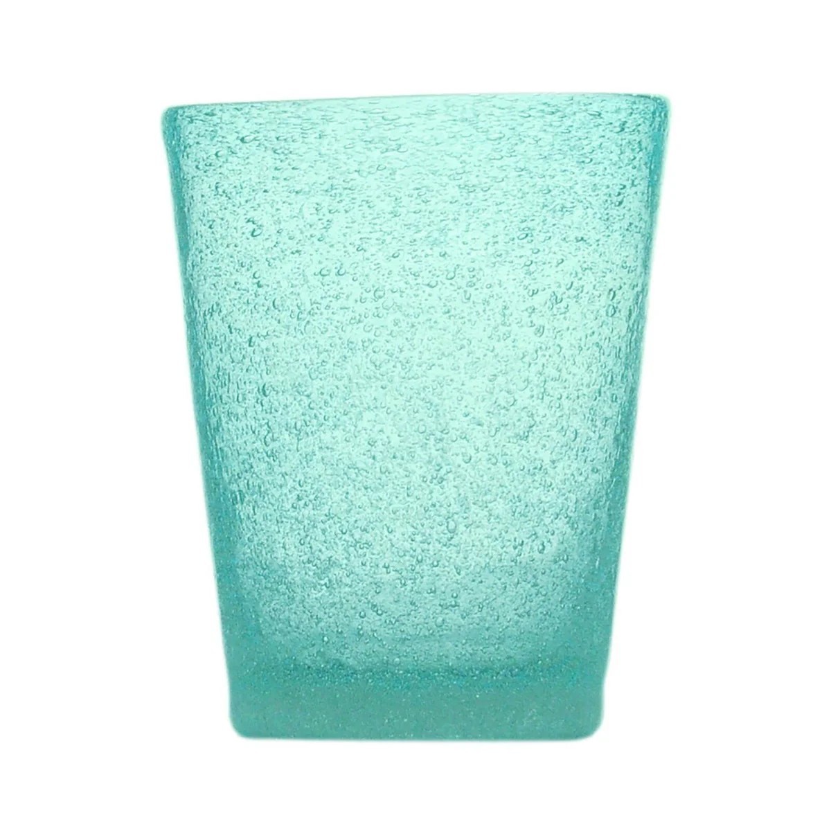 Turquoise Tumbler Aus Mundgeblasenem Glas 7,8 Cm Durchmesser, 10 Cm Hoch, 0,25 L