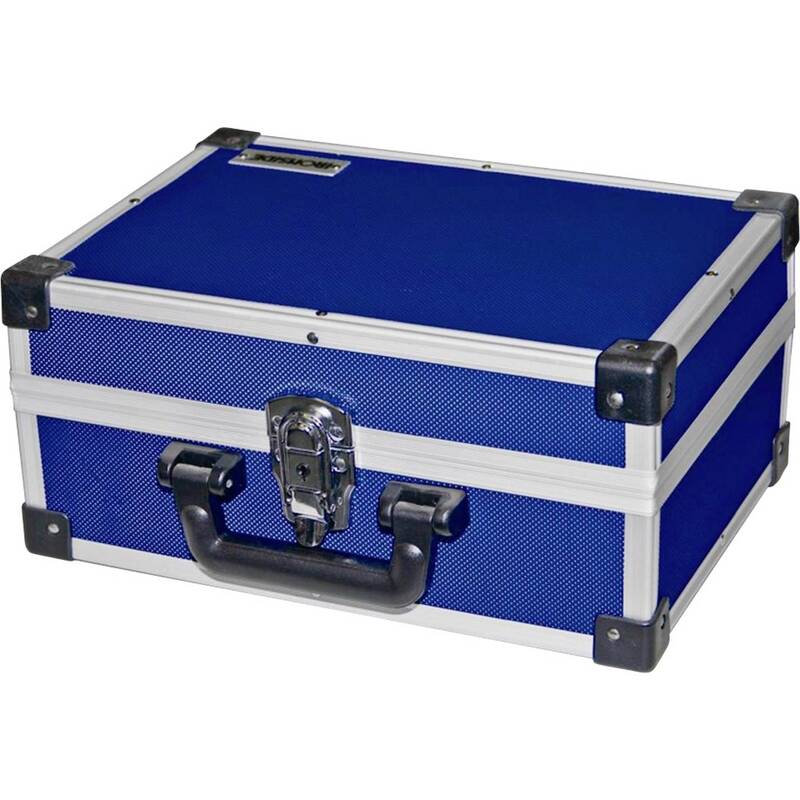 [neuwertig] B-ware Ironside Werkzeugkoffer Unbestückt Werkzeugkasten Aluminium Blau 330x230x150mm