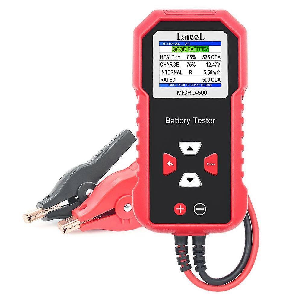 Lansl Micro-500 12v Autobatterietester 40-3000 Cca Lithiumbatterietester Blei-säurebatterieanalysator Led-display Mit Qr-code