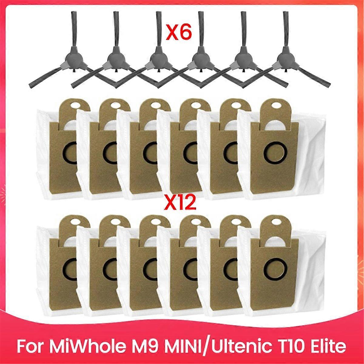 18-teiliges Staubsaugerbeutel- Und Bürstenset Für Miwhole M9 Mini Und T10 Elite Staubsauger (ersatzteil)