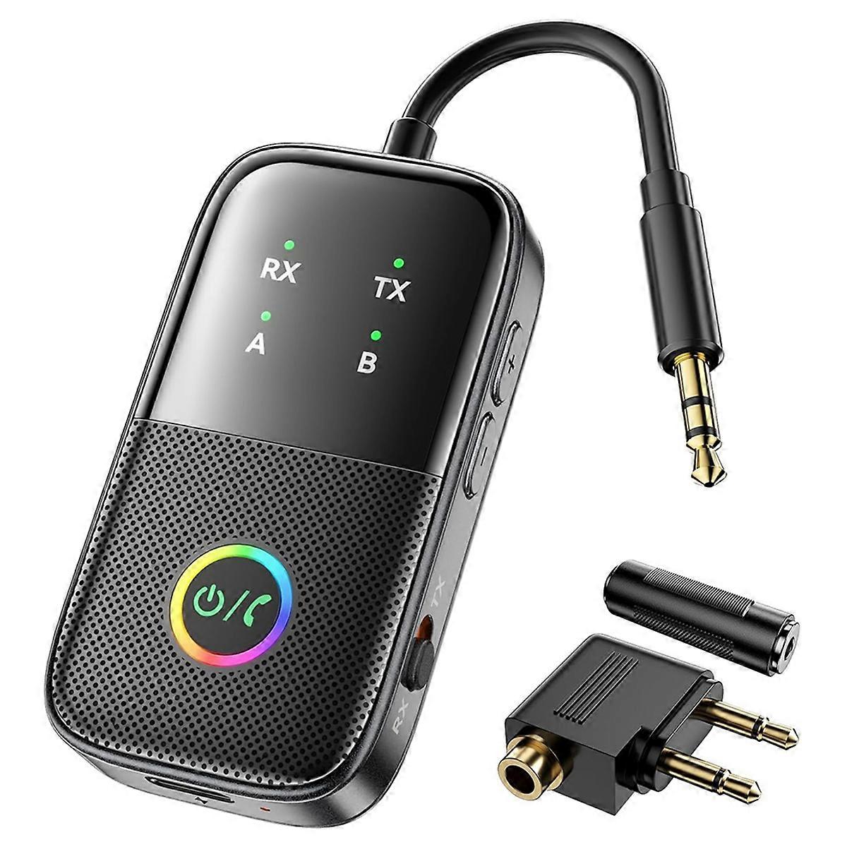 Bluetooth-handsender-empfänger, 2-in-1-bluetooth-adapter Für Flugzeuge, Fitnessstudios, Niedrige Latenz Und Hd Für