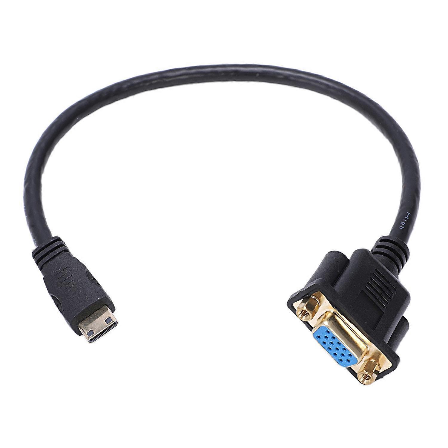 Mini-hdmi-auf-vga-stecker-buchsen-adapterkabel, 0,3 M (1 Fuß)