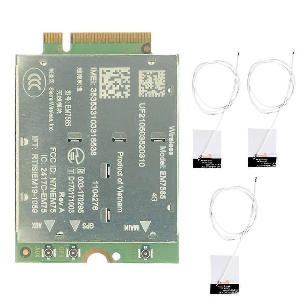 Em7565 4g Lte Modul + 3x Antenne Cat-12 600mbps Cbrs Ngff Modul Cat12 Für Laptop-funkmodul