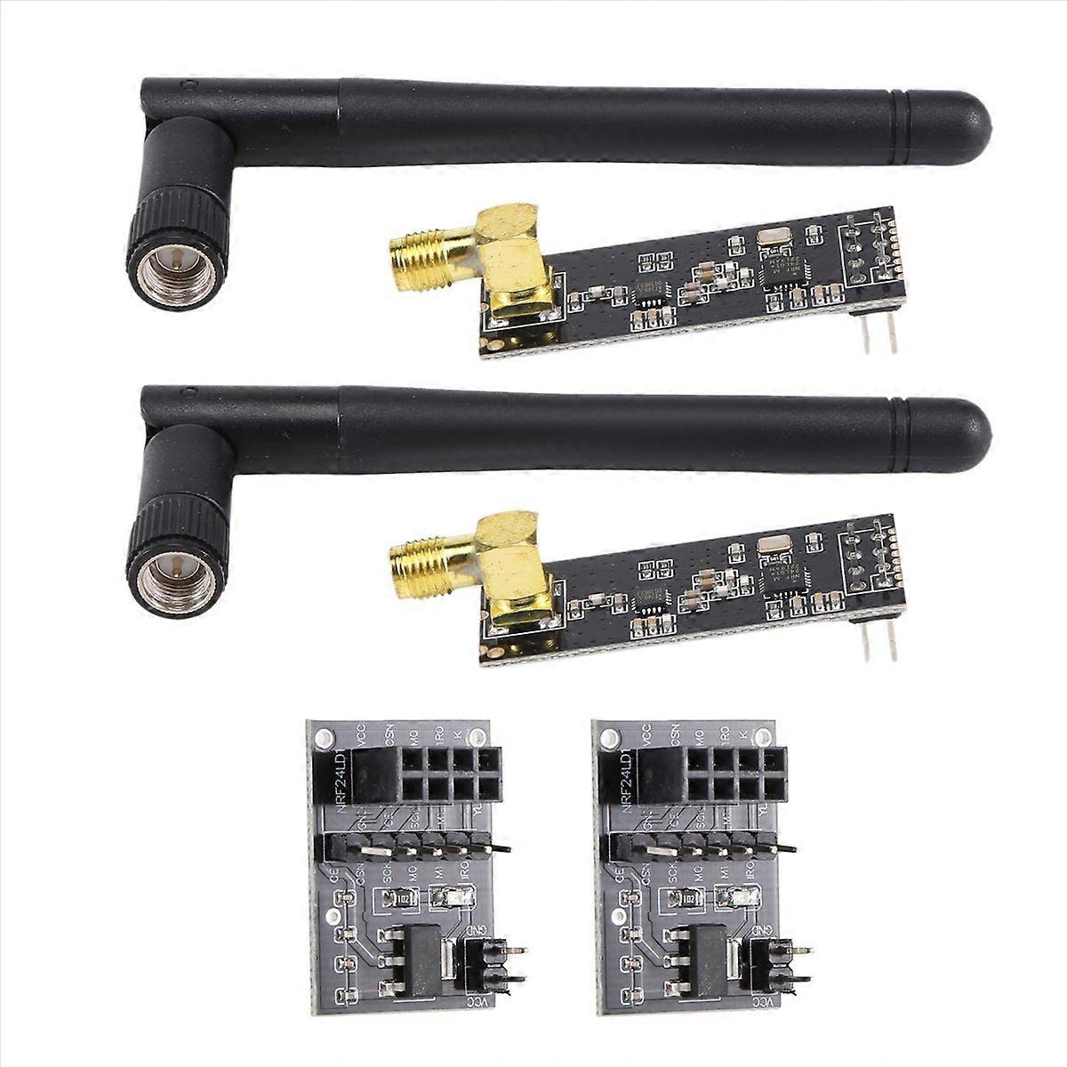 Stück Nrf24l01+pa+lna Hf-empfängermodul Mit Sma-antenne 2,4 Ghz 1100m + Nrf24l01 Funkmodul