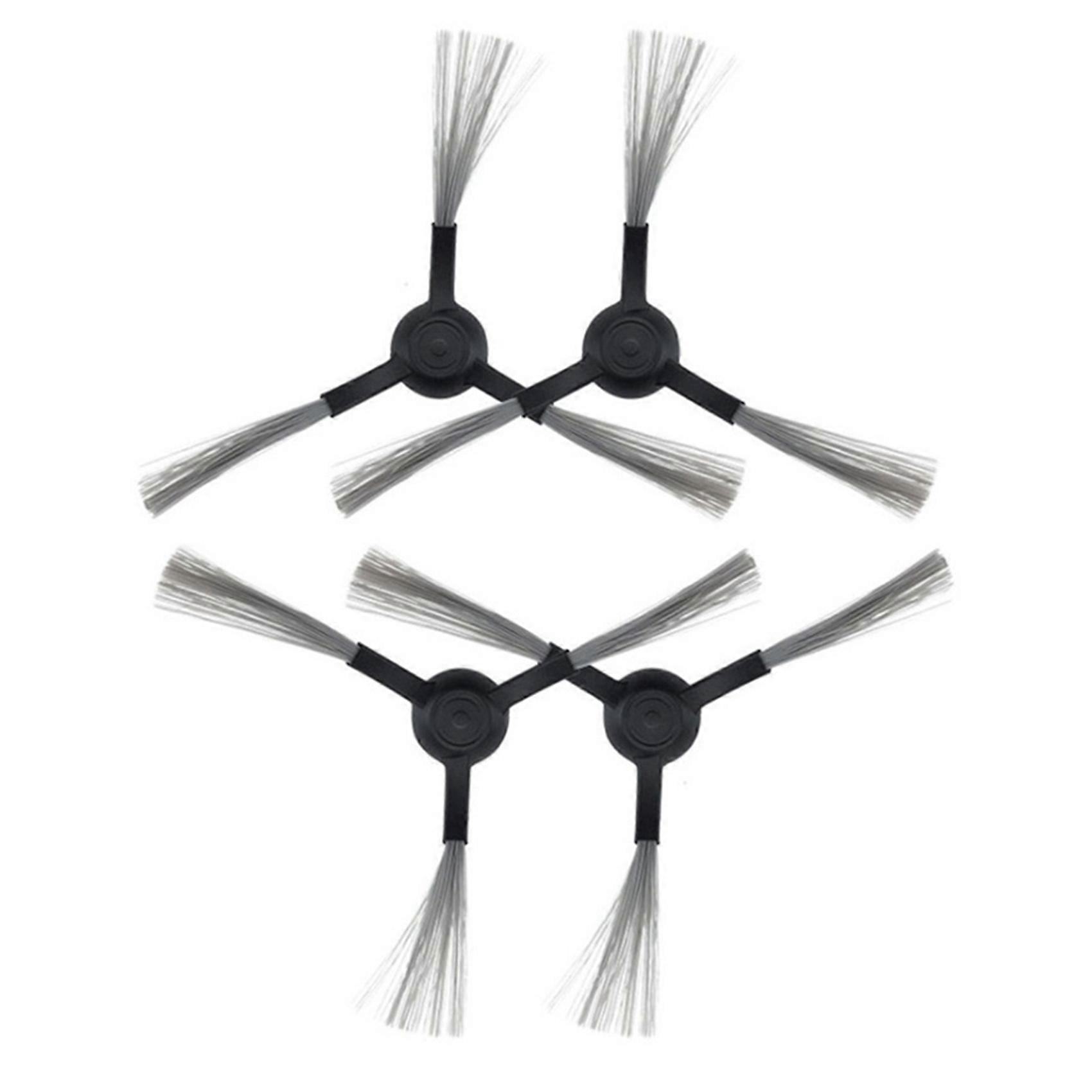 4 Stück Ersatzteile Für Xiaomi Mi Roborock 1c Saugroboter, Seitenbürste, Schwarz & Grau