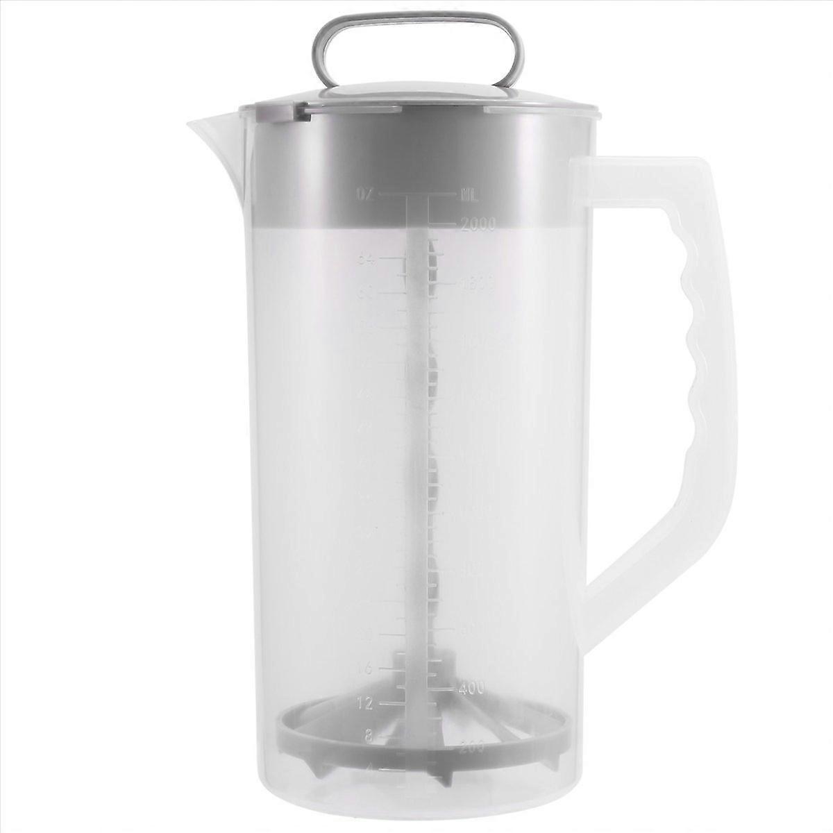 Mixkrug Für Getränke, 2-quart-/64-unzen-wasserkrug Aus Kunststoff Mit Deckel, Easy-mix-saftbehälter, Winkel