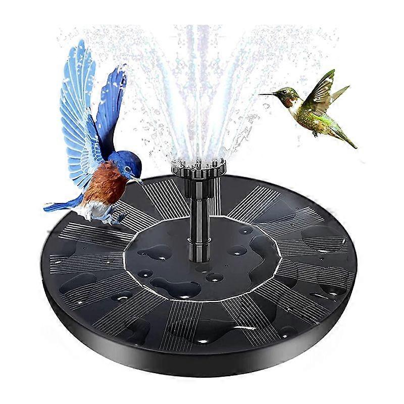 Solarbrunnen, Solar-wasserbrunnen Mit 6 Düsen Und Befestigungsmaterial, 6,3-zoll-solarbrunnenpumpe Für Vögel