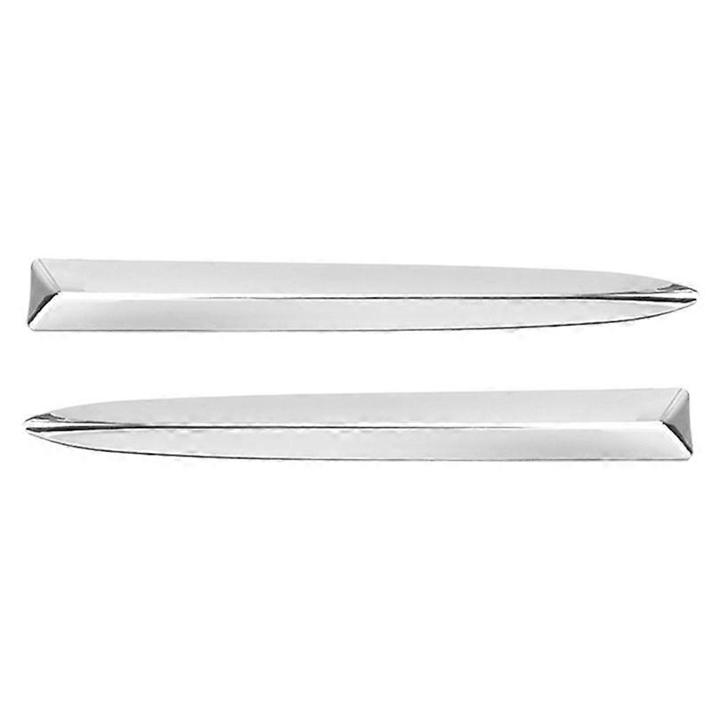 1 Paar Chrom-zierleisten Für Die Obere Stoßstange Vorne (passend Für 2008-2015, Teilenummer 735455041, 735455042, Galvanisiert Silber)