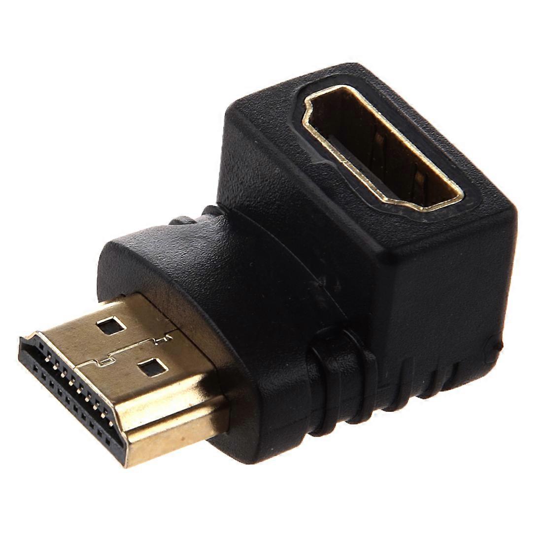 Hdmi-adapter, 90°-winkel, L-förmig (unten), Schwarz