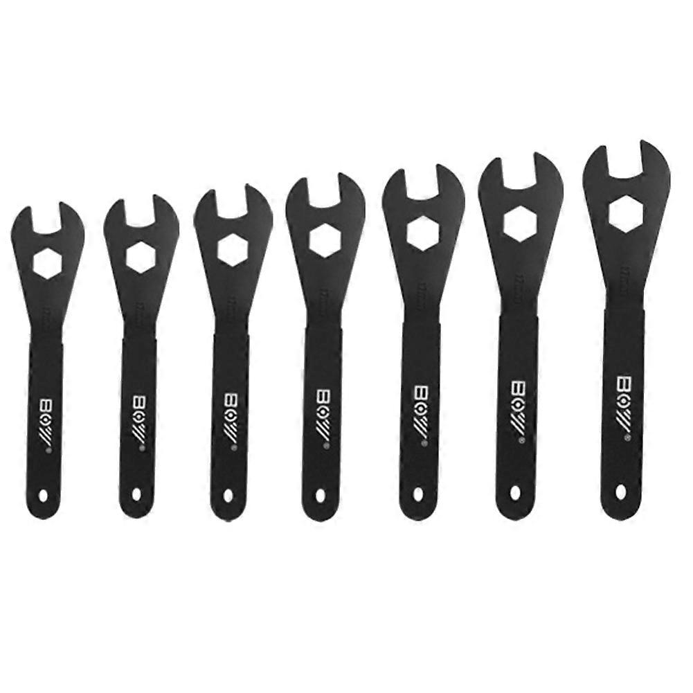 Boy 7-teiliges Fahrradnaben-konusschlüssel-set, Radachsenschlüssel, Pedalschlüssel, Reparaturwerkzeug 13-19 Mm Fahrradkopf Offener Konus