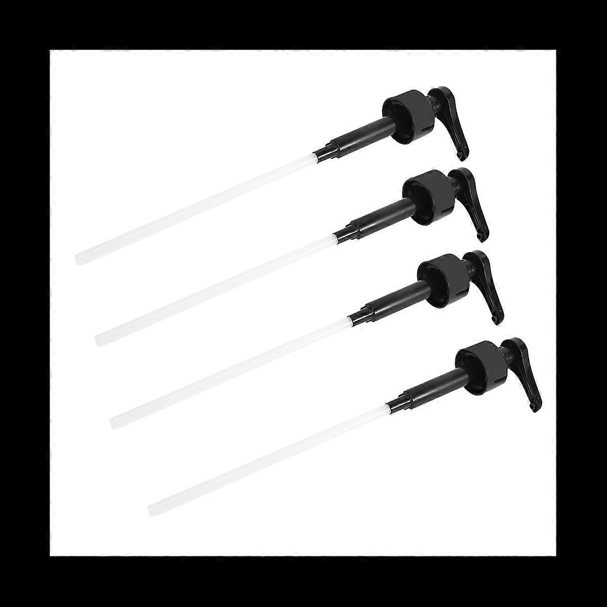 1-liter-siruppumpe, Schwarz, Flüssigkeitsspender Für Sirup, 10-ml-saftflaschen-spenderpumpe, 4 Stück