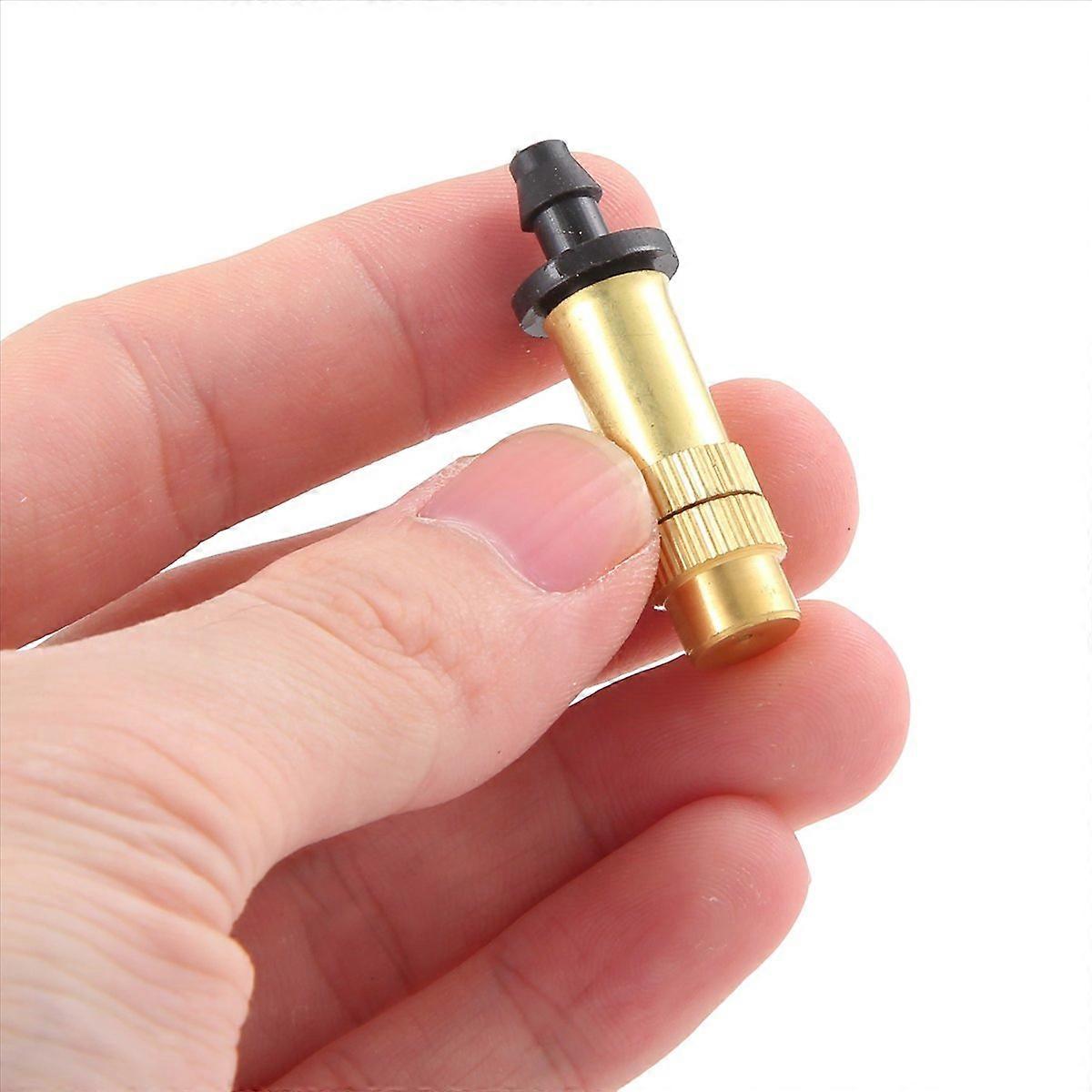 50 Stück Verstellbare Sprühdüsen Aus Messing Für Mini-tropfbewässerung Im Garten