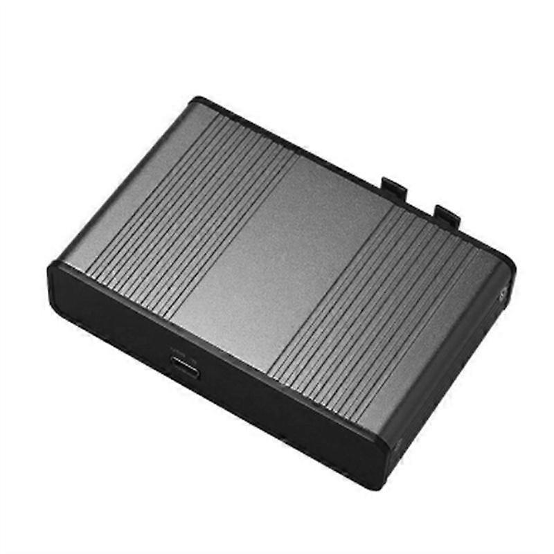 Usb 6-kanal 5.1/7.1 Surround Externe Soundkarte Pc Laptop Desktop Tablet Audio Optischer Adapter Schwarz