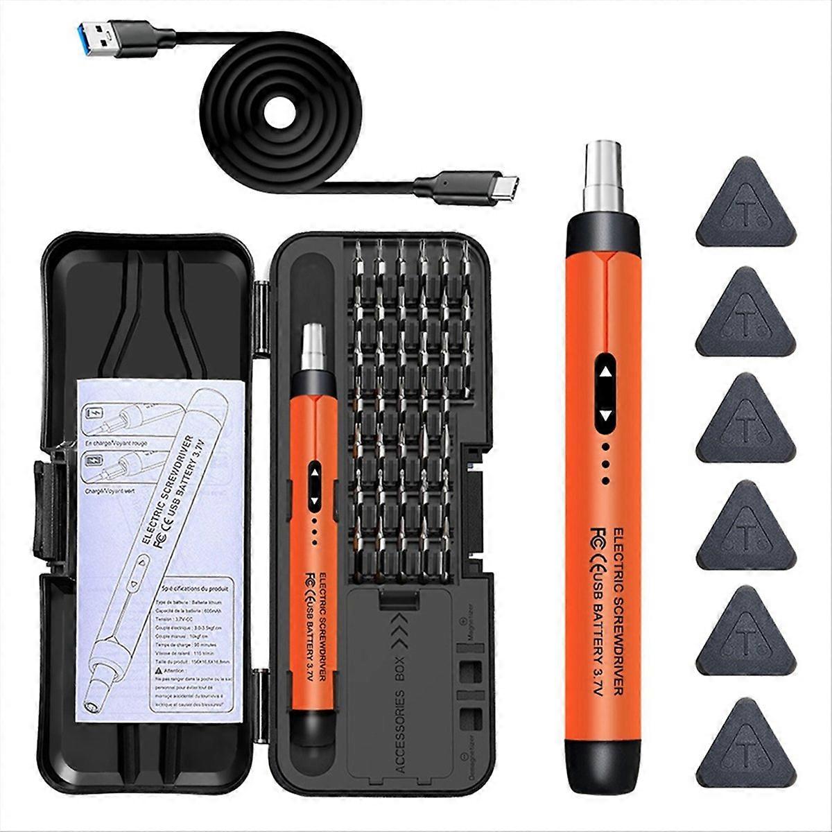 Elektrisches Schraubendreher-set, Präzisions-elektrowerkzeug-set, Wiederaufladbar, Kabellos, Mini-bits Für Mobilgeräte