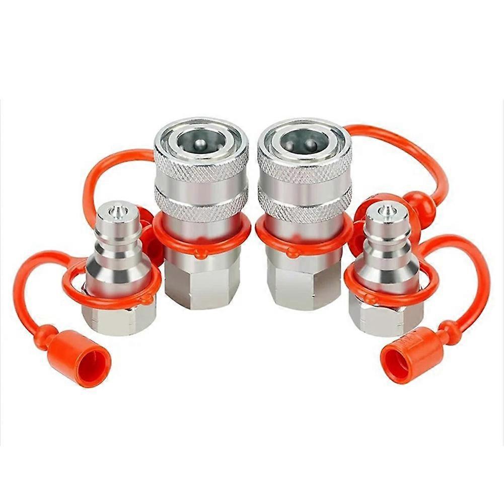 Sätze Hydraulische Schnellkupplungen Npt1/4 Mit Staubkappen