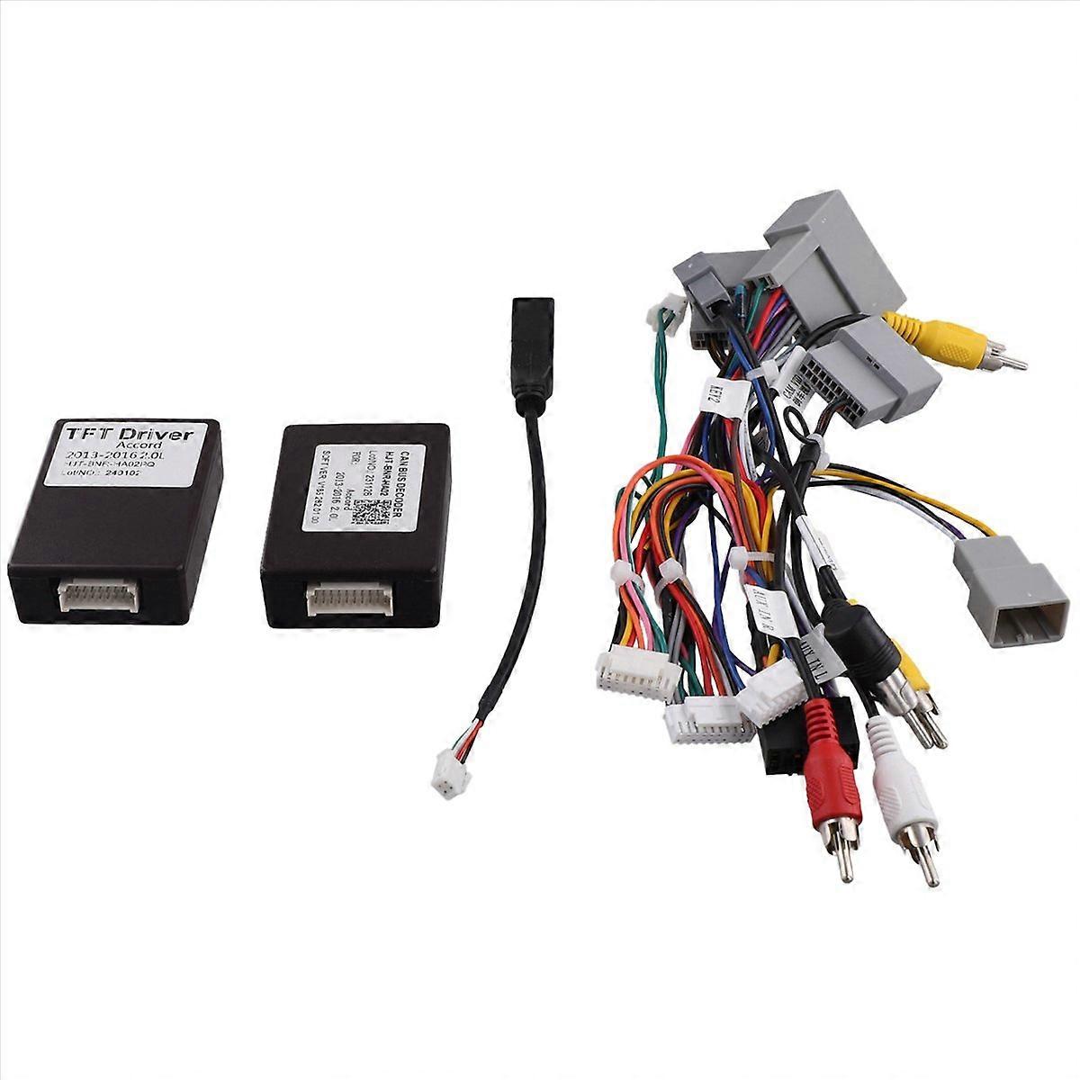 Autoradio-can-bus-box Für Honda Accord 9. 2.0l 2014-2017, Kabelbaum, Stromkabel, Decoder (ada)