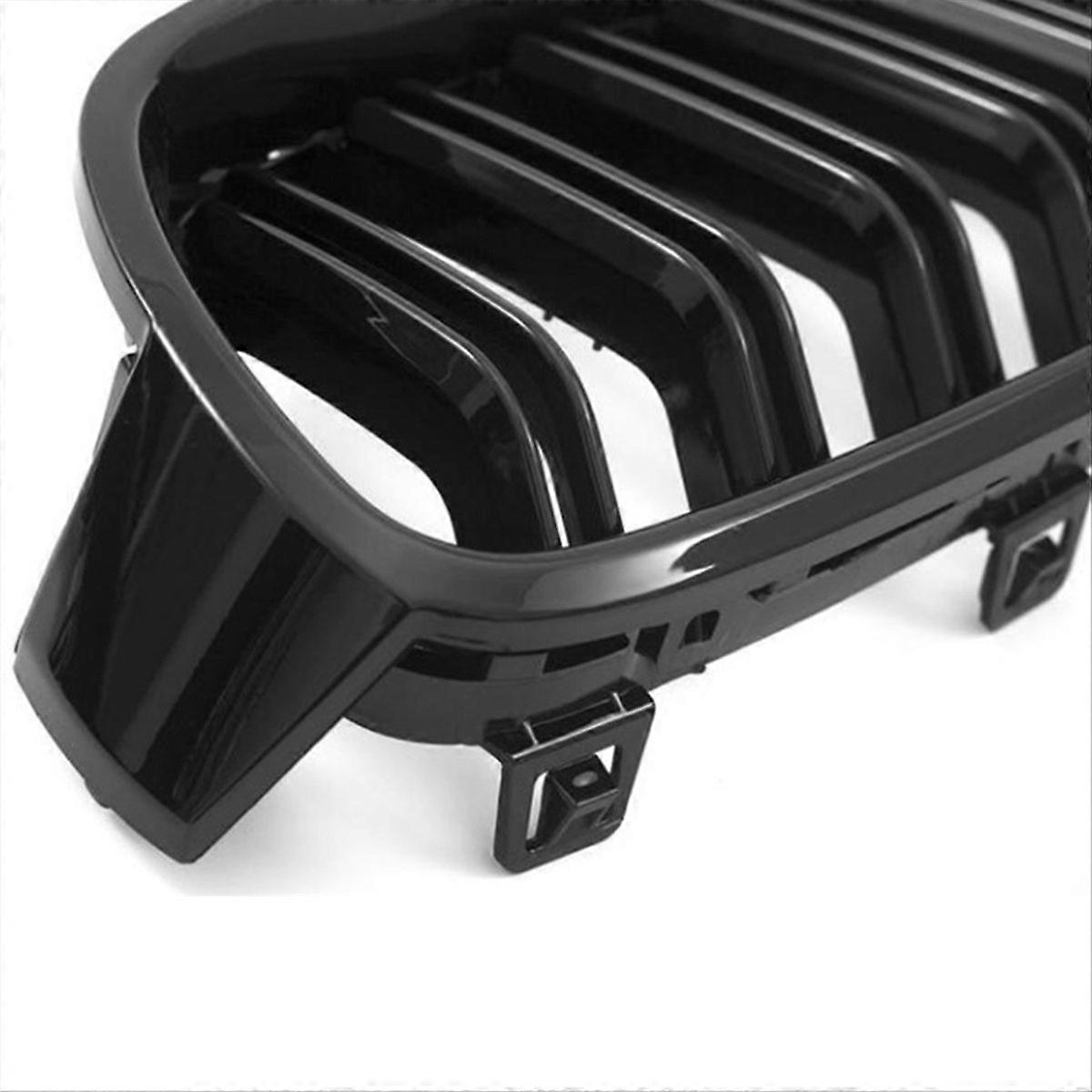 Kühlergrill In Schwarz Für Bmw 3er F30 F31 F35 2012-2018, Doppelsteg-ausführung, Verbesserter Mittelgrill