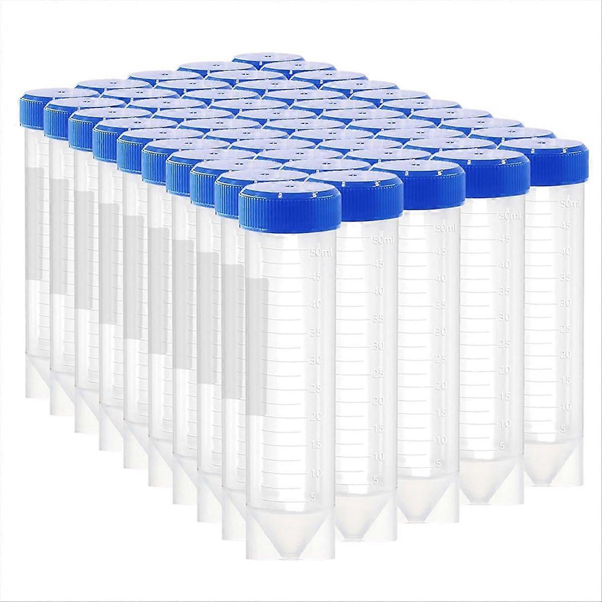 50-ml-zentrifugenröhrchen Aus Kunststoff Mit Schraubverschluss, 50 Stück, 50 Ml Selbststehende Konische Reagenzgläser Aus Kunststoff