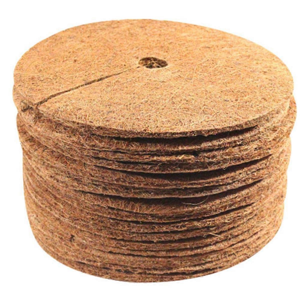 16 Stück Kokosfaser-baumring-mulchmatten, 30 Cm Mulchring-pflanzenschutzmatten Für Drinnen Und Draußen, Braun