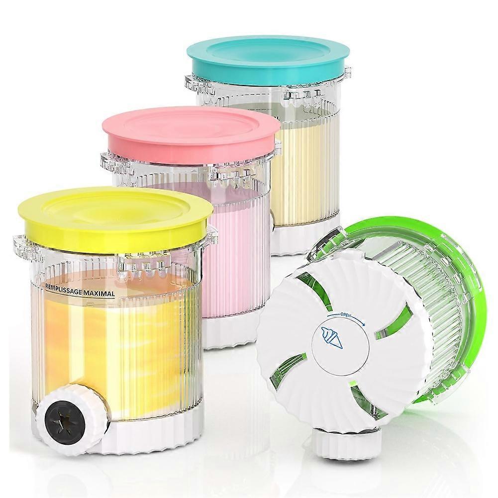 4er-packung Mit Deckeln Und Zubehör Für Ninja Creami Swirl Pints Der Serien Nc700, Nc701 Und Nc701c Sowie Für Creami-behälter
