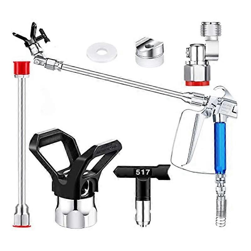 5-teiliges Airless-spritzschlauch-set, 3600 Psi, 517er Düse, Drehgelenk Mit Düsenschutz Und Verlängerungsrohr