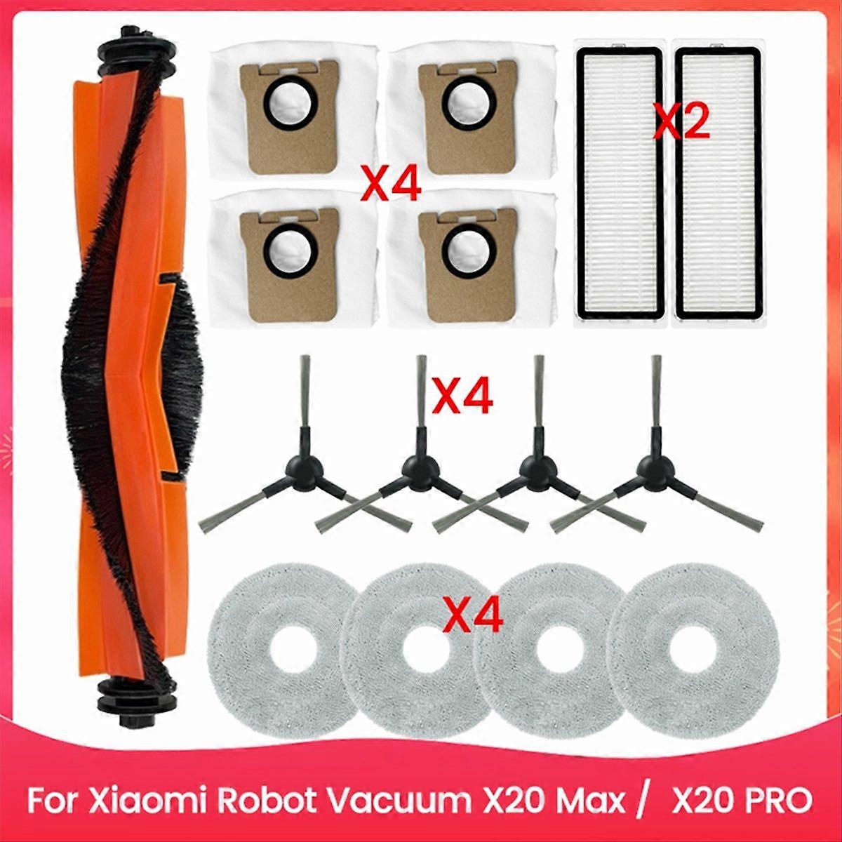 15-teiliges Staubsauger-set (bürste, Staubbeutel, Filter Und Wischtuch) Für X20 Max Und X20 Pro Staubsauger