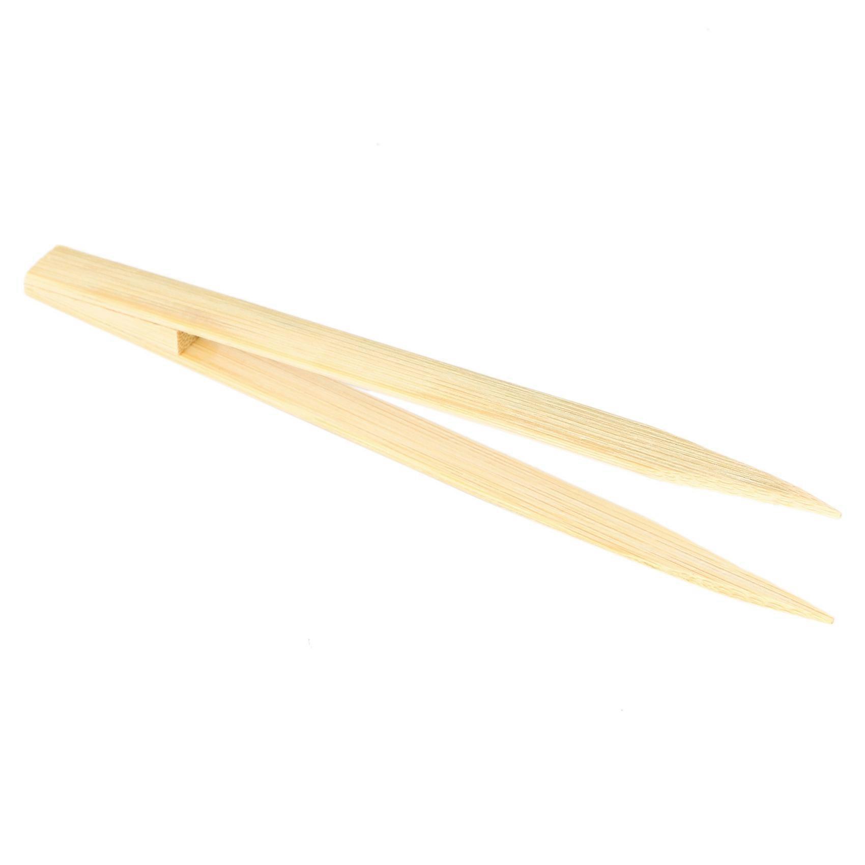 Spitz Zulaufende Bambuspinzette, Gerade, Teezange, Praktisches Werkzeug, Holzfarbe