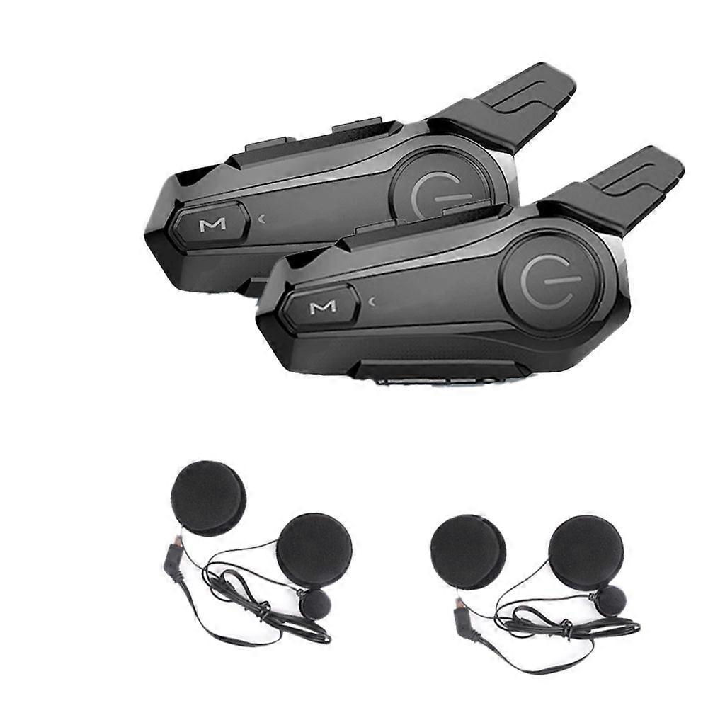 Stück Bluetooth-intercom Motorrad-vollhelm-bluetooth-headset Für 2 Fahrer