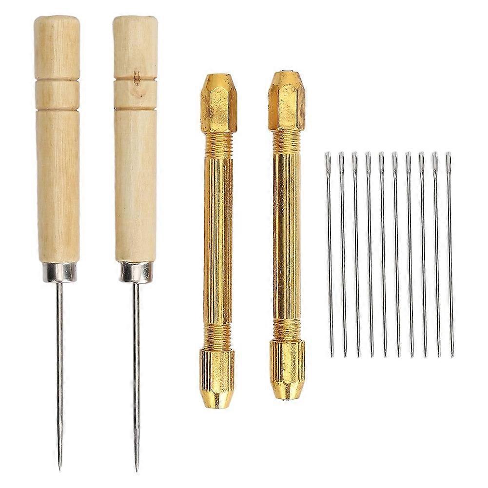 Puppenhaar-einwurzelungswerkzeug-set Mit Ahle, 2 Haltern Und 10 0,6-mm-stiften Für Die Diy-puppenperückenherstellung