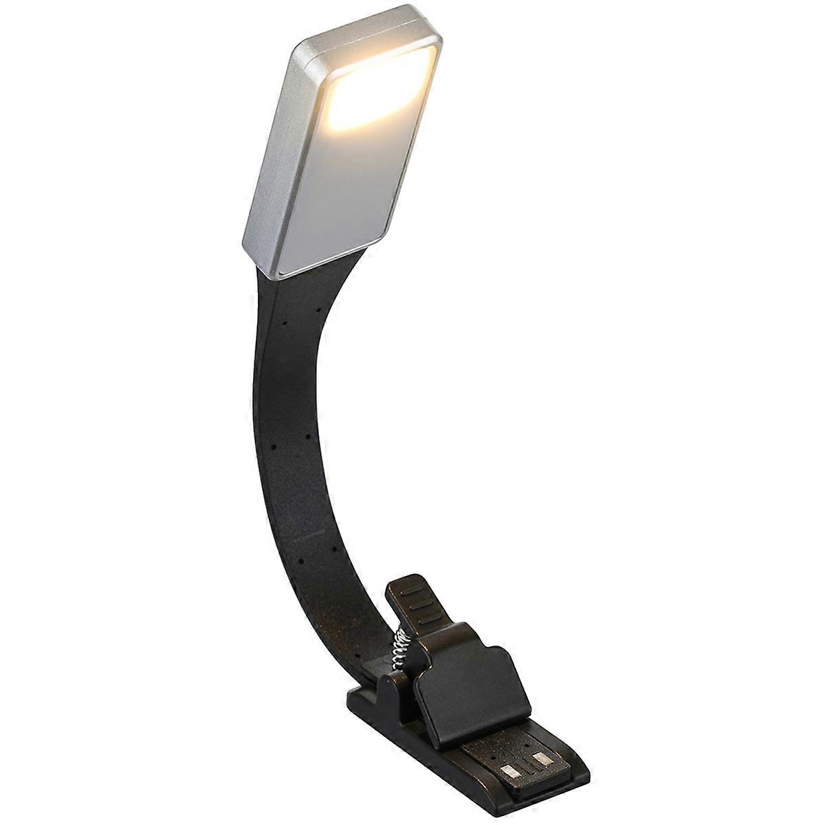 Wiederaufladbare Led-leselampe Für Kindle, Paper Und Usb-anschluss, Ideal Für Unterwegs Oder Im Schlafzimmer. 3 Modelle In Schwarz Und Silber.