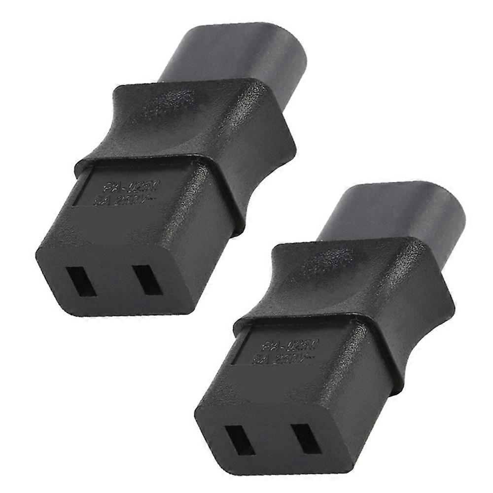 2 Stück 2-poliger Iec 320 C8 Stecker Auf Iec 320 C9 Buchse Netzadapter 6a/250v Industrie-stromwandler