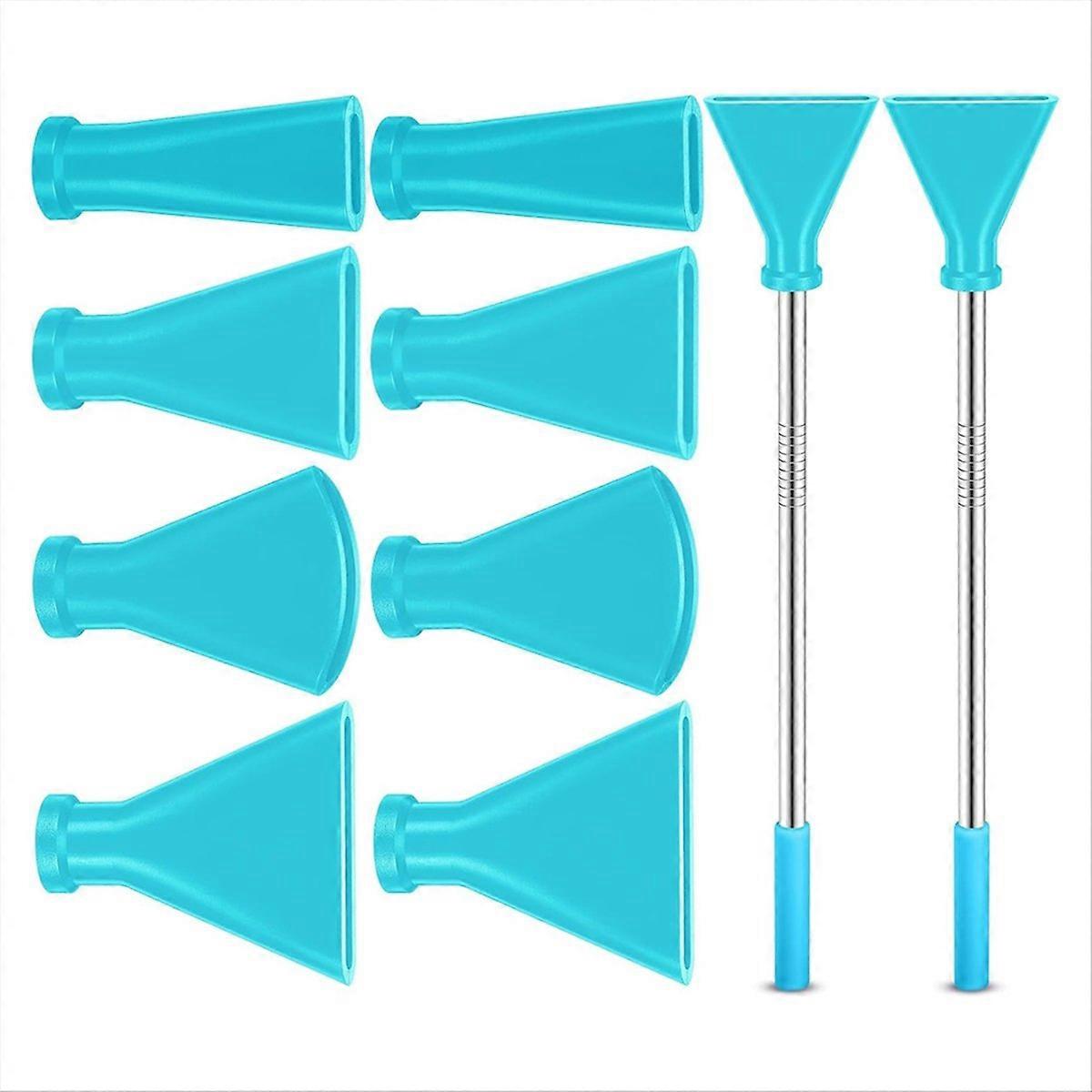 8-teiliges Set Mit Zubehör Für Acryl-pouring-techniken, Edelstahl-trimm- Und Blasdüsen, Fluid-art-werkzeuge, Für Fluid Art