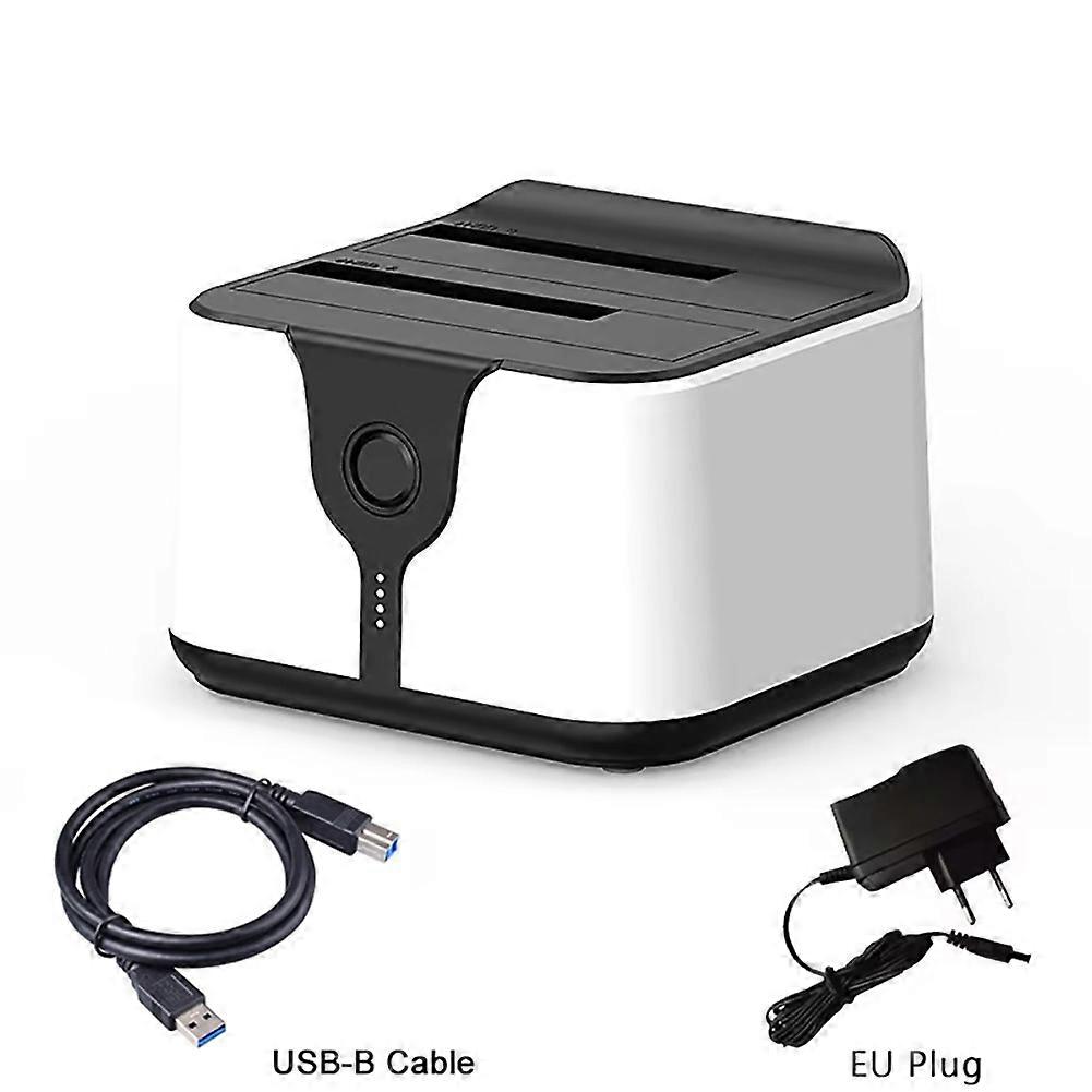 Dual-bay-hdd-dockingstation Mit Offline-klonfunktion (sata Zu Usb 3.0) Für 2,5- Und 3,5-zoll-ssds/hdds (eu-stecker)