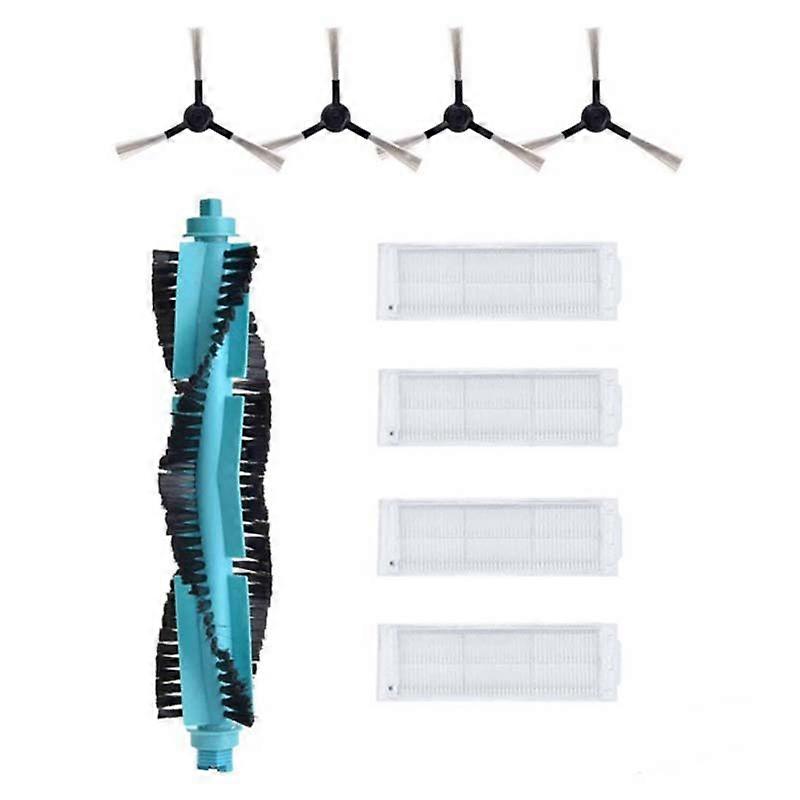 Ersatz-reinigungstücher, Bürste, Hepa-filter Für V2 Pro, V3 Se, V-rvclm26b, V-rvclm21b Zubehör-saugroboter C Schwarz Blau