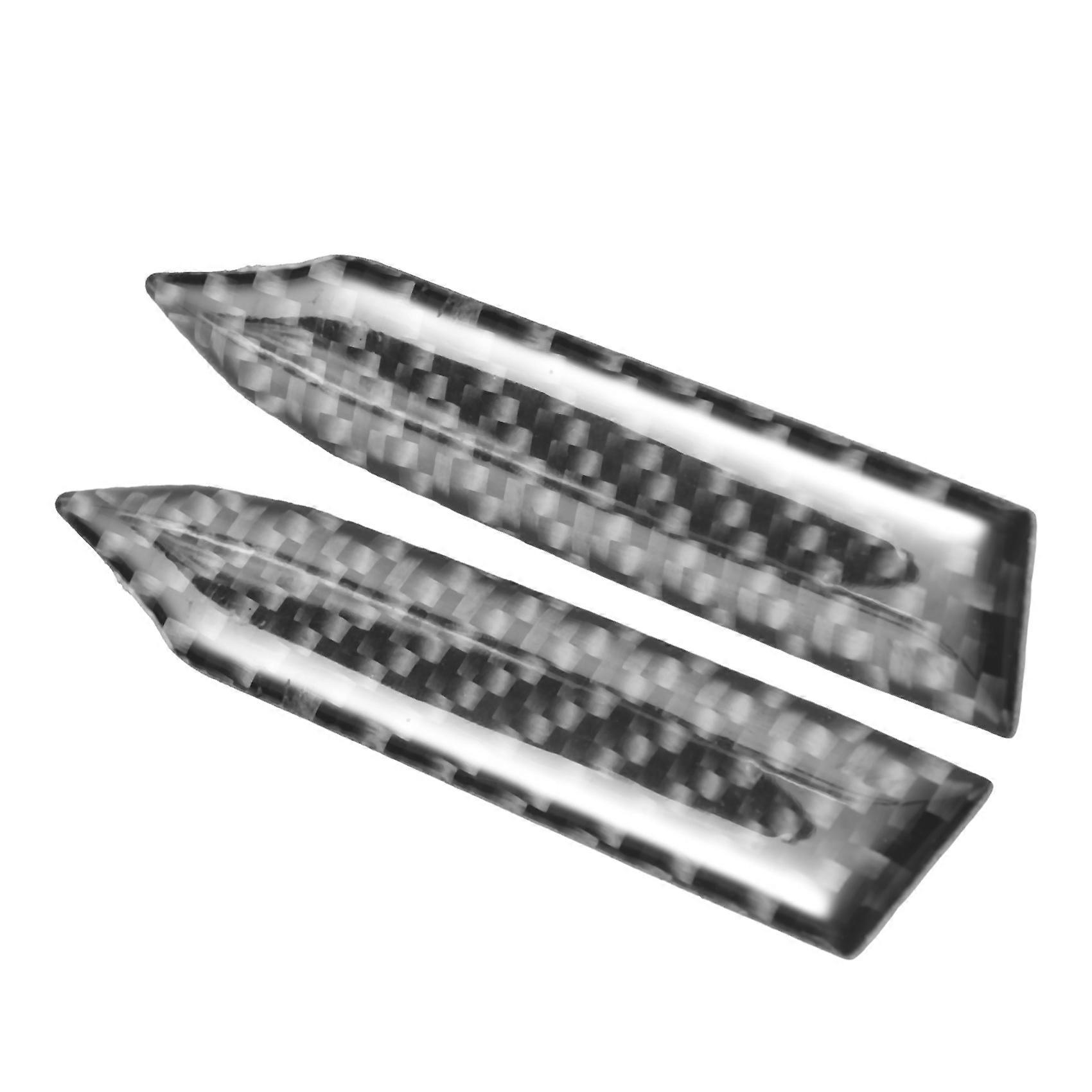 2 Stück Kratzfeste Zierleistenaufkleber, Carbonfaser-rückspiegelschutz, Anti-scheuer-streifenaufkleber, Antikollisionsstreifen, Carbonfarbe