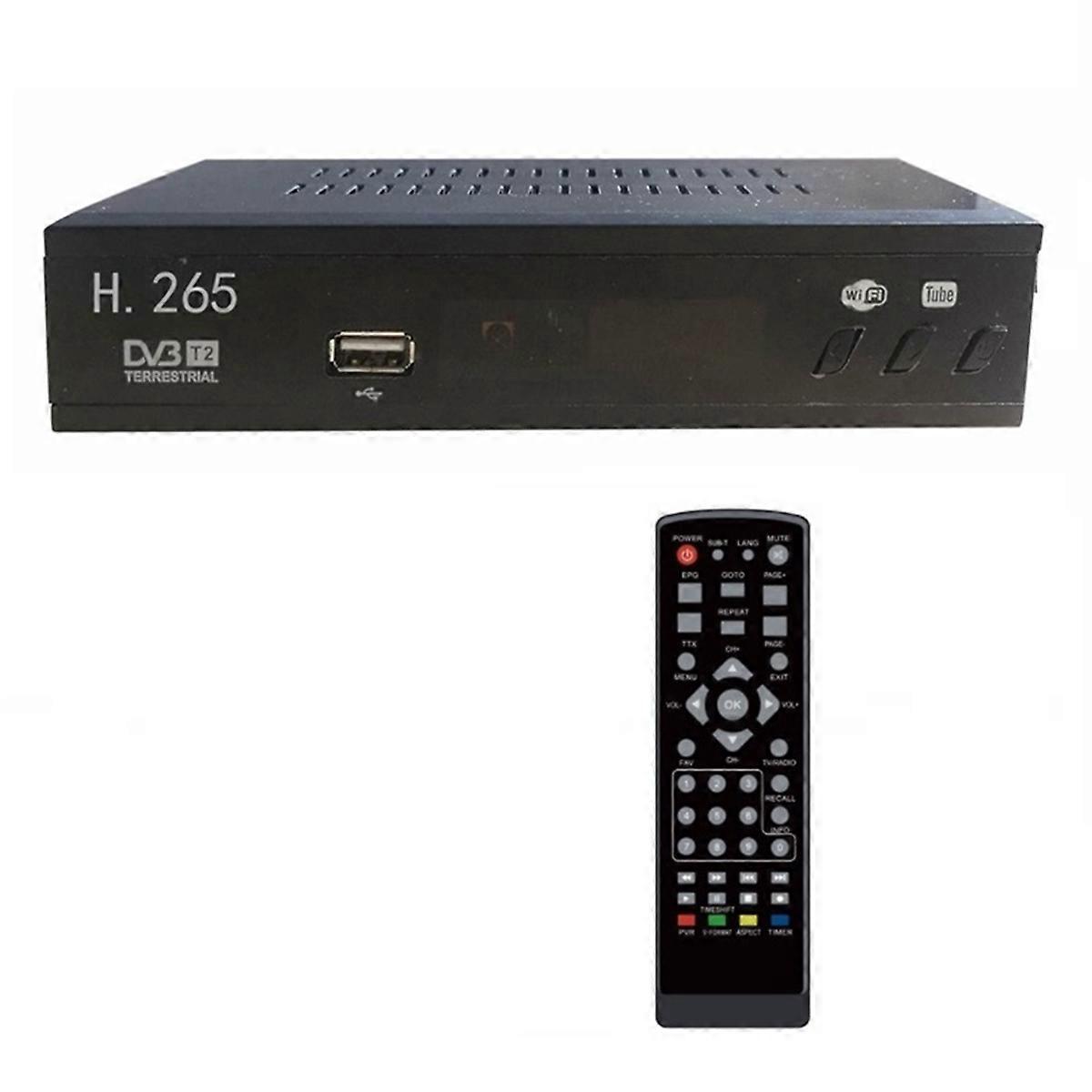 Dvb-t2 Hevc 265 Digital-tv-tuner, Dvb-t2 265 1080p Hd-decoder, Usb-terrestrischer Tv-receiver Mit Epg-funktion