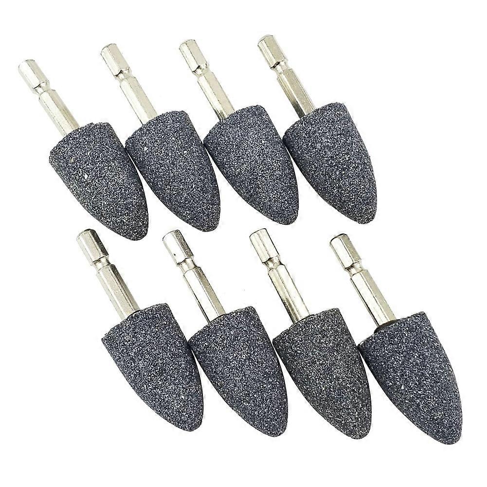 Stück Kegelförmige Schleifsteine - 1/4-zoll-sechskantschaft-schleifstein-schleifspitze Für Rotationsbohrer (25 Mm)