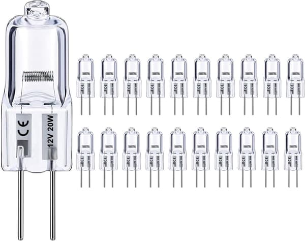 20er-packung G4 Halogenlampen, Warmweiß, 20 W (20er-packung)