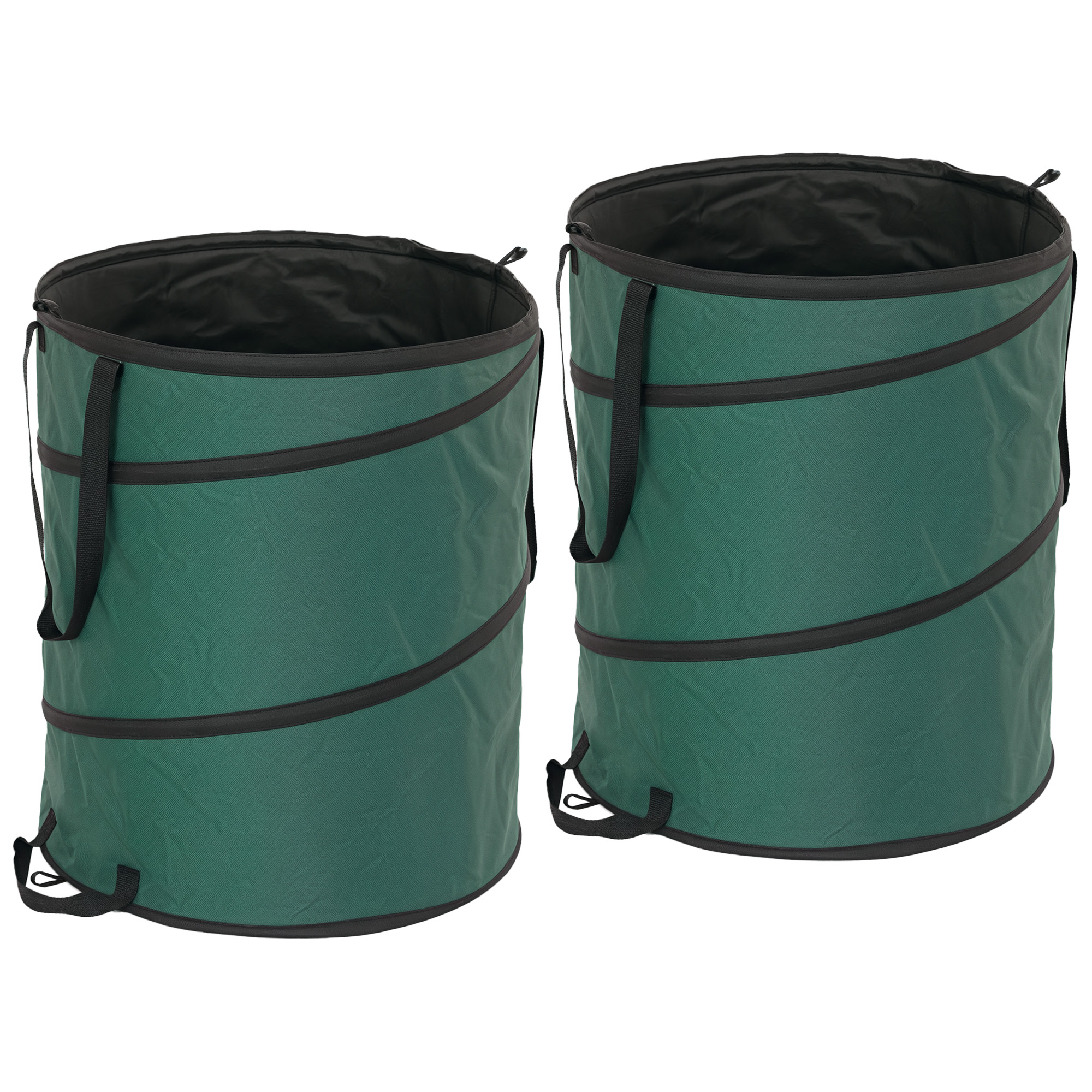 Gartensack 2x160l Wasserdicht Gartenabfallsack Mit Reißverschlussdeckel Griffe, Stabil Laubsack