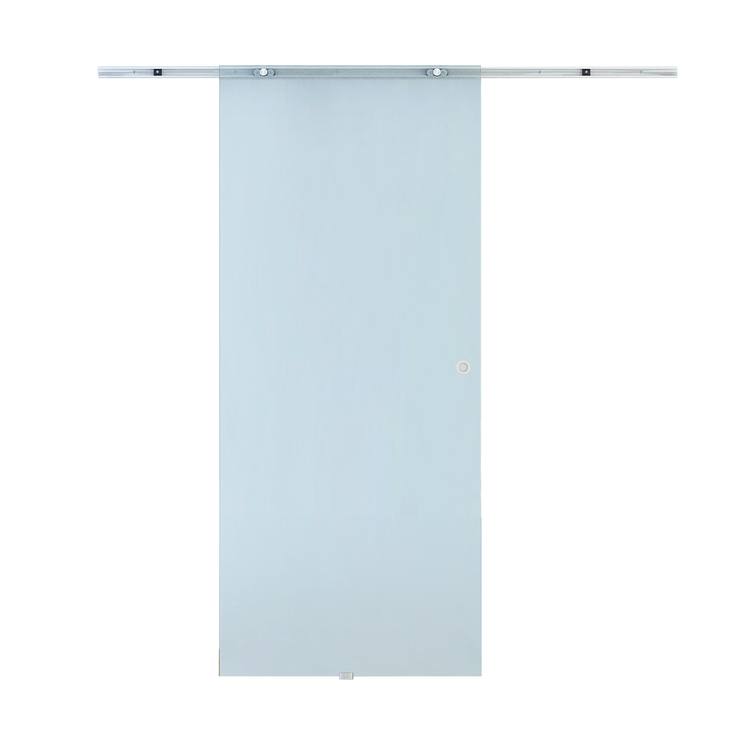 Glasschiebetür Mattglas, 1025 X 2050 Mm, Aluminium-hängesystem, Esg