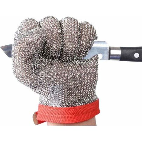 Sichere Schnittschutzhandschuhe S (1 Stück) Aus Edelstahl-mesh Zum Schneiden Und Tranchieren Gl08