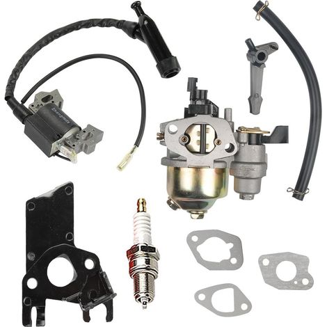 Carburateur Avec Joint D’étanchéité, Bobine D’allumage Et Isolant Pour Moteur Go Kart Ohv 212cc 6,5cv, Kit Complet Pour Réparation Et Entretien
