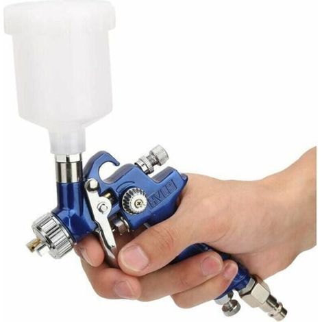 Vielseitiges Airbrush-set Mit Ölgetriebener Spritzpistole Für Autos, Pneumatisch, Schwerkraftzuführung, Europäischer Anschluss