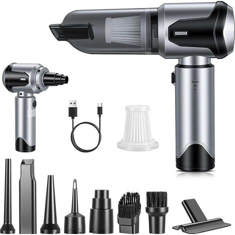 Handstaubsauger 22000pa, Leistungsloser Kabelloser Auto-staubsauger, Automatischer Ein-tasten-entleerung & 4-in-1, 3 Leistungsstufen, Waschbarer Mini-staubsauger Ideal Für Tierhaare, Auto Und Haushalt