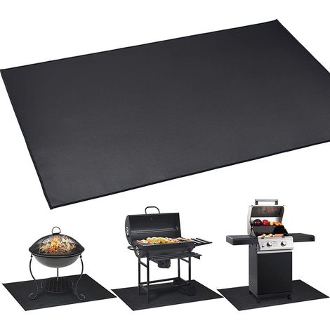 Faltbarer Feuerfester Teppich, Wärmeschutz Und Funkenfang Für Grill, Kaminofen Und Holzofen. Schützt Böden, Terrassen Und Rasenflächen Vor Verbrennungen Und Fliegenden Glutpartikeln.-76x122cm(30x48i